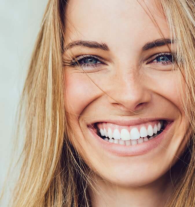 woman smiling