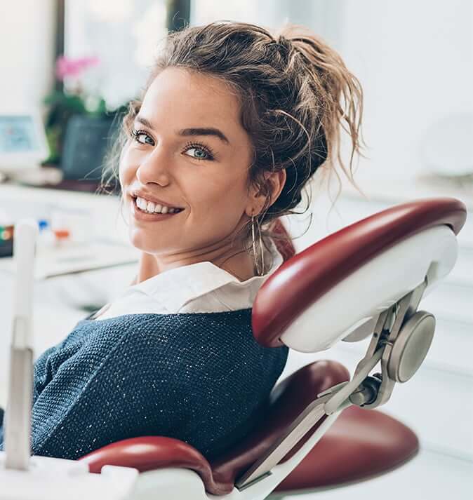 woman at the dentist